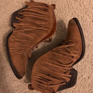 Coconuts Fringe Bootie